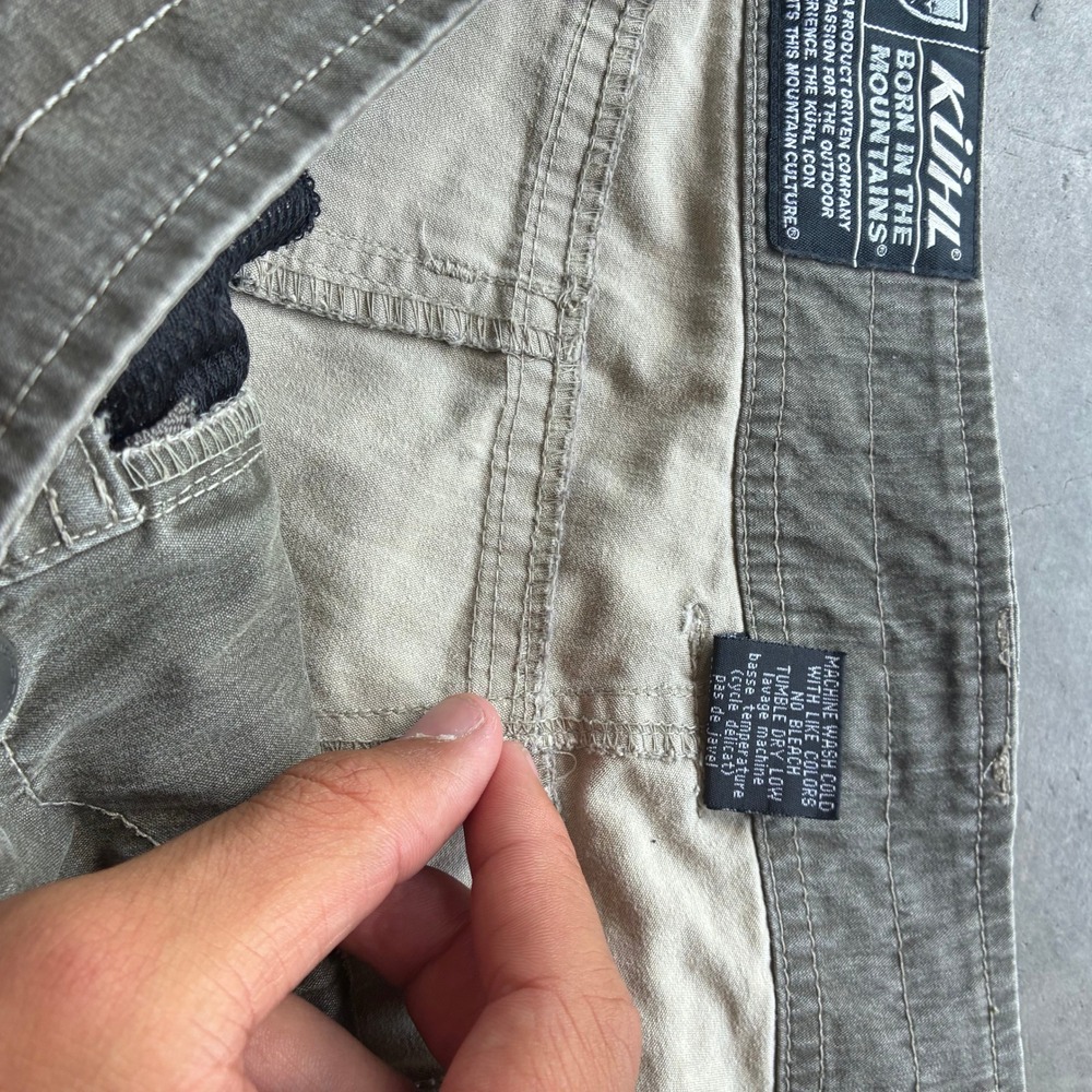 KUHL Gray Outdoor Hiking Shorts Cotton Mens 36 - Picture 2 of 5